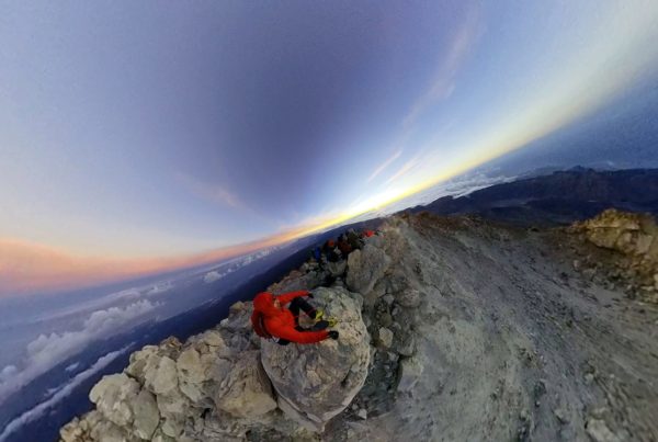 Amanecer en el pico teide