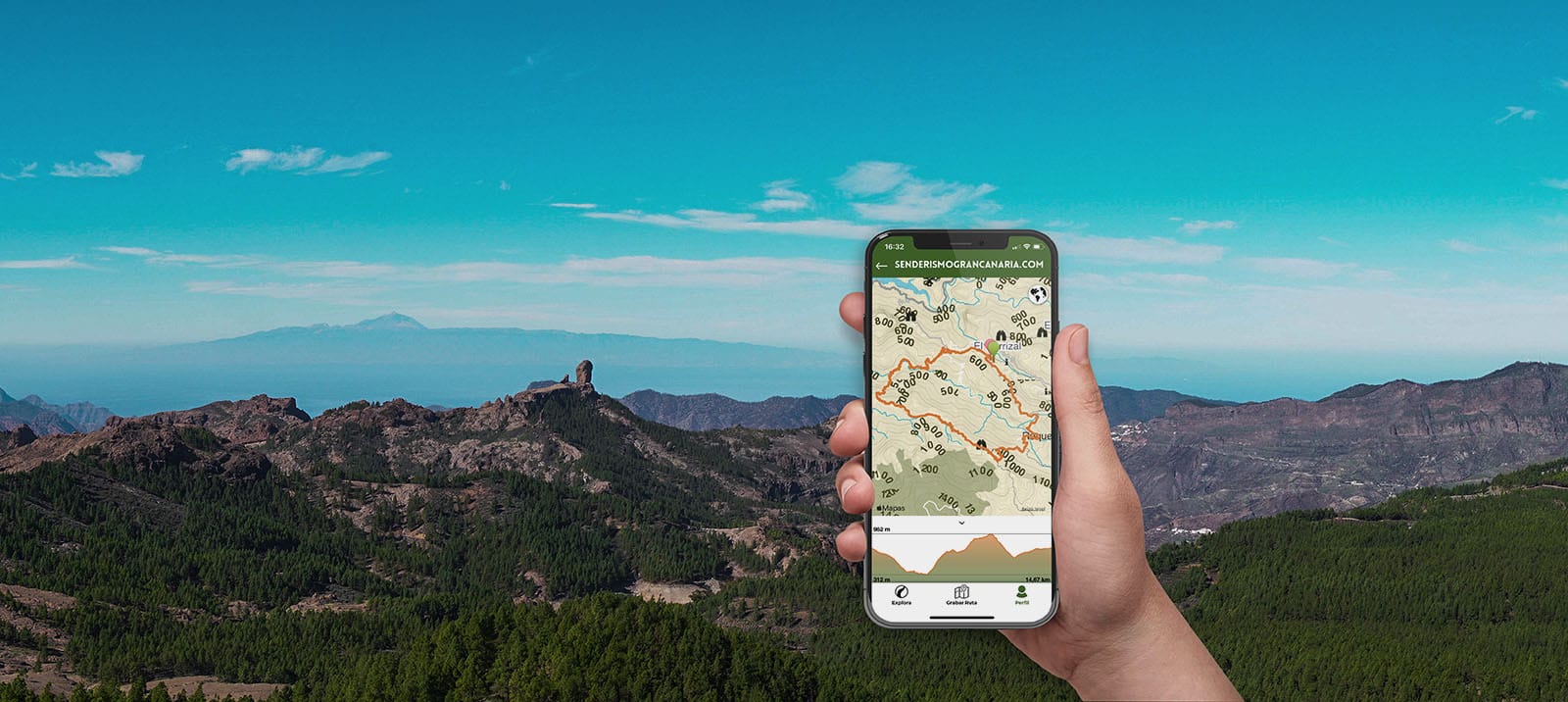 usar el móvil como gps senderismo